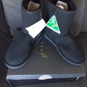 13M Burlee Australia Black Mid Calf Boot